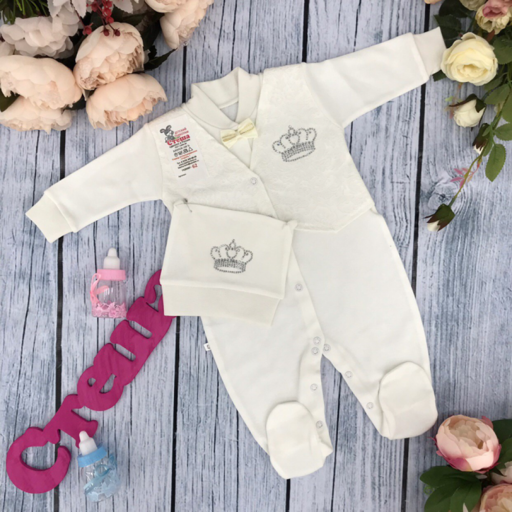 210. Комбинезон с шапкой ясельный, хлопок 100 % интерлок