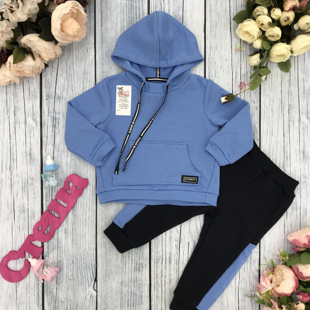 275-Г. Костюм ясельный, хлопок 65%, 35% ПЭ, 3-х нитка (без начёса)  74,80,86,92