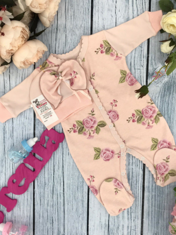 Купить оптом 222. Комбинезон "Роза", хлопок 100 % интерлок в Прокопьевске